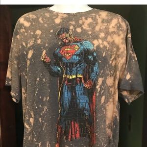 Adult Unisex XXL superman tie-dyed T-shirt XXL S/S